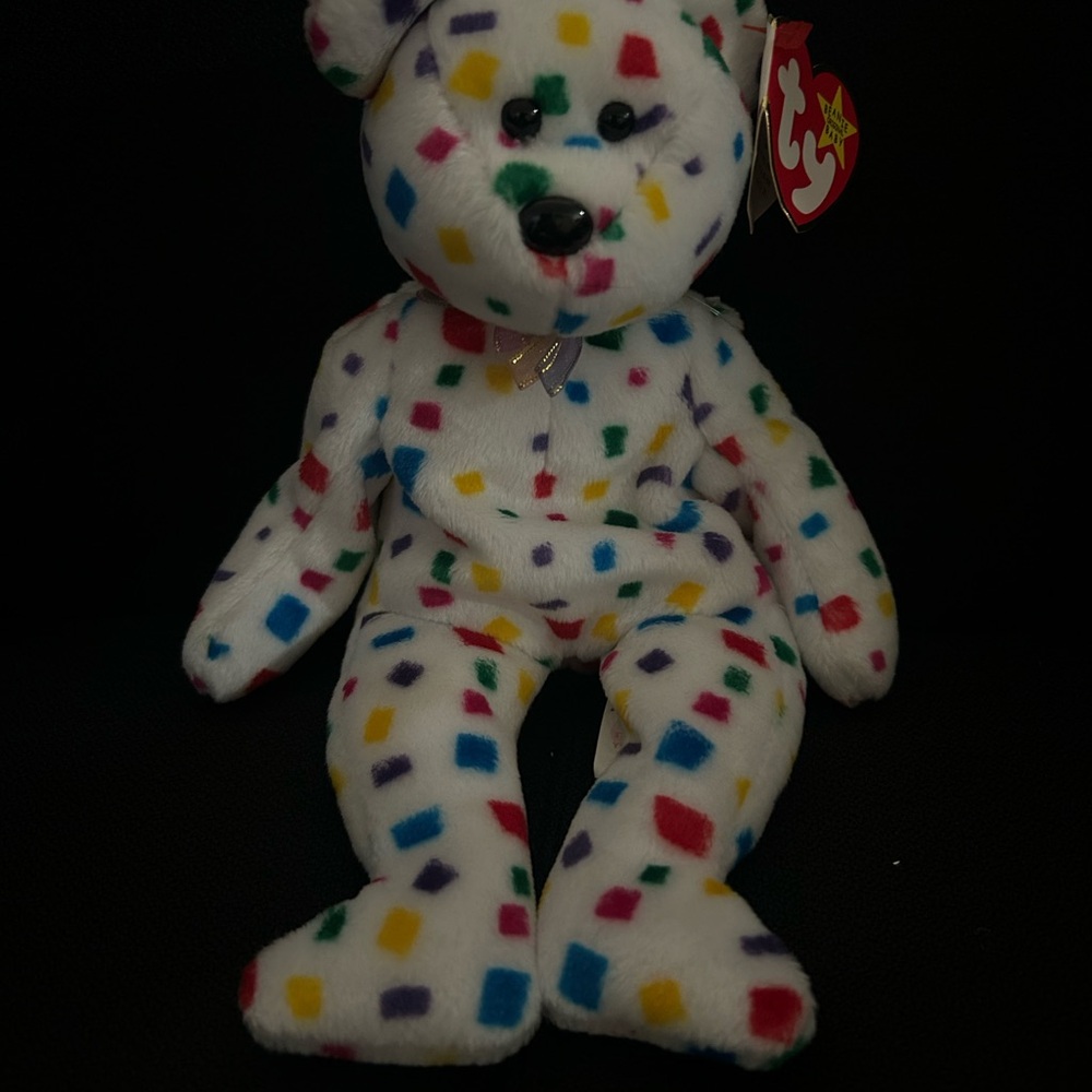 TY 2K Colorful Confetti Beanie Babies
